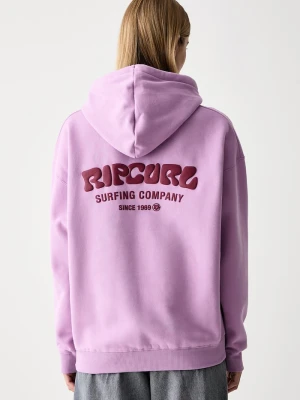Rip Curl bluza z kapturem damska SURF PUFF HERITAGE fioletowy