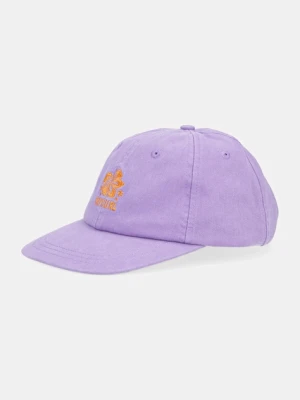Rip Curl czapka z daszkiem bawełniana kolor fioletowy z aplikacją 04QWHE