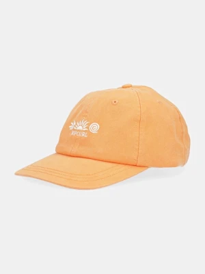 Rip Curl czapka z daszkiem bawełniana kolor pomarańczowy z aplikacją 04QWHE