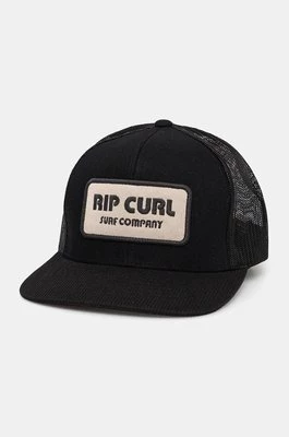 Rip Curl czapka z daszkiem kolor czarny gładka 1EZMHE