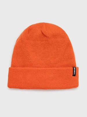 Rip Curl czapka z domieszką wełny kolor pomarańczowy z grubej dzianiny
