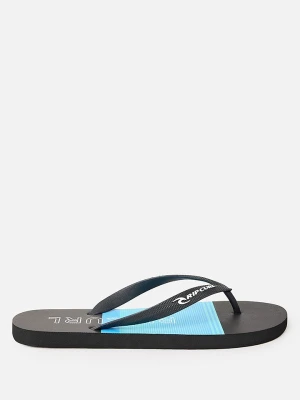 Rip Curl Japonki "Breakers Bloom" w kolorze czarno-błękitnym rozmiar: 40