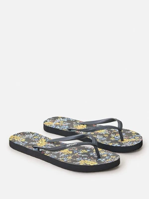 Rip Curl Japonki "Mixed Bloom" w kolorze błękitno-żółto-czarnym rozmiar: 36