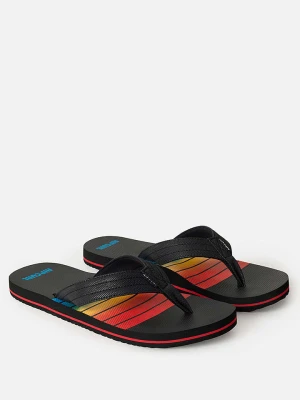 Rip Curl Japonki "Ripper Bloom" w kolorze czarnym ze wzorem rozmiar: 40