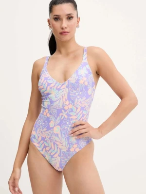 Rip Curl jednoczęściowy strój kąpielowy kolor fioletowy miękka miseczka 0HZWSW