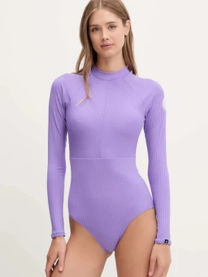 Rip Curl jednoczęściowy strój kąpielowy kolor fioletowy miękka miseczka 15CWRV
