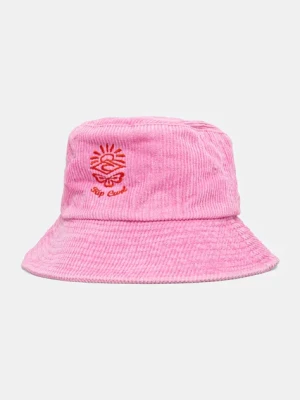 Rip Curl kapelusz sztruksowy kolor różowy bawełniany 05BWHE