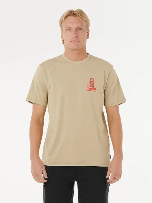 Rip Curl Koszulka "Vaporcool Search Stack" w kolorze beżowym rozmiar: M