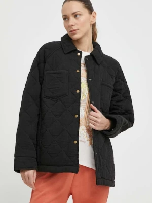 Rip Curl kurtka damska kolor czarny przejściowa oversize