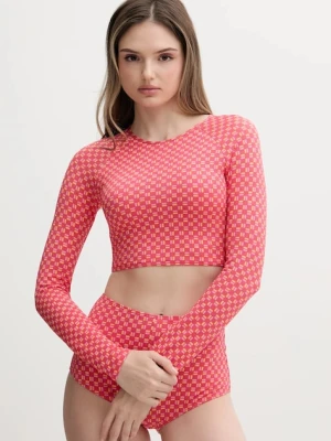 Rip Curl longsleeve kąpielowy kolor różowy lekko usztywniona miseczka 0NHWSW