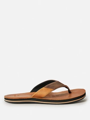 Rip Curl Skórzane japonki "Oxford" w kolorze jasnobrązowym rozmiar: 40