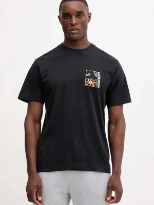 Rip Curl t-shirt bawełniany AOTS męski kolor czarny z nadrukiem 0TUMTE