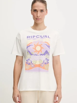Rip Curl t-shirt bawełniany damski kolor biały 0I1WTE