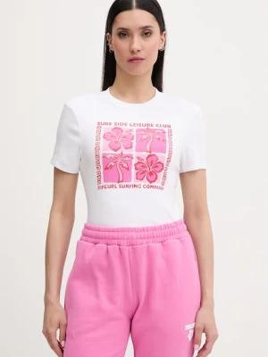 Rip Curl T-shirt damski bawełniany z elastanem SURF SIDE