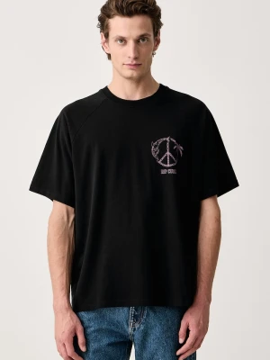 Rip Curl T-shirt męski bawełniany DISORDER czarny