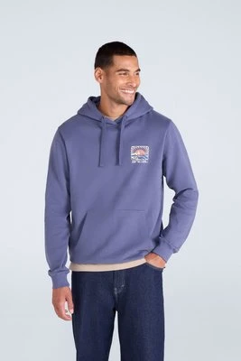 River męska bluza z kapturem - Blue Animal