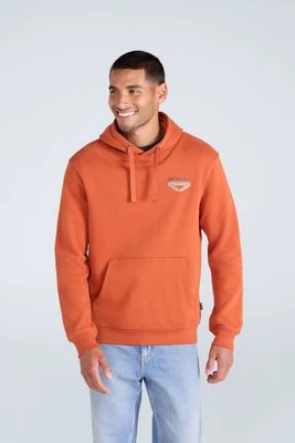 River męska bluza z kapturem - Orange Animal