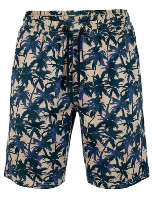 Roadsign Bermudy w kolorze beżowo-granatowym rozmiar: M