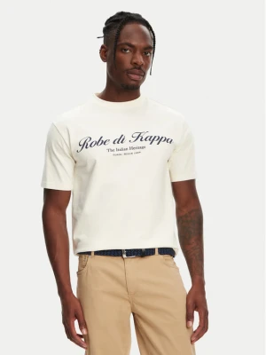 Robe di Kappa T-Shirt Robe Giovani Tozeur 61151CW Écru Regular Fit Kremowy