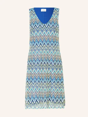 Robe Légère Sukienka Szydełkowa Z Błyszczącą Przędzą blau ROBE LÉGÈRE