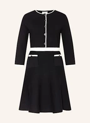 Robe Légère Sukienka Z Dzianiny Z Rękawem 3/4 schwarz ROBE LÉGÈRE