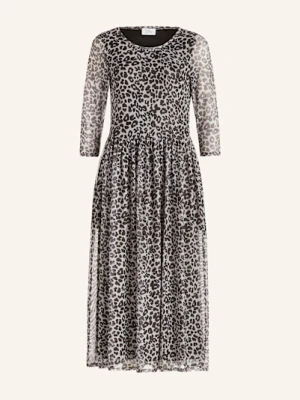 Robe Légère Sukienka Z Siateczki Z Rękawem 3/4 schwarz ROBE LÉGÈRE