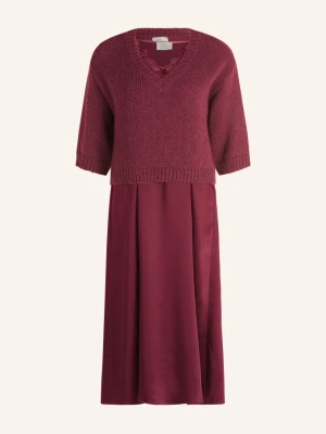 Robe Légère Zestaw: Sweter I Sukienka rot CIEMNOCZERWONY