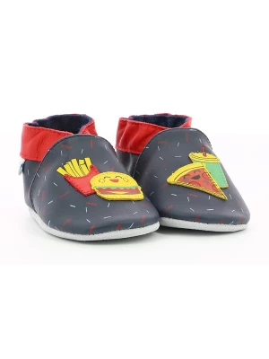 Robeez Skórzane buty "Foodfast" w kolorze czerwono-granatowym do raczkowania rozmiar: 17/18