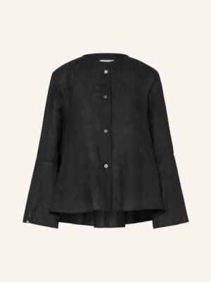 Robert Friedman Bluzka Lniana schwarz