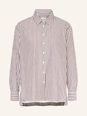 Robert Friedman Koszula Sophie Z Mieszanki Materiałów braun