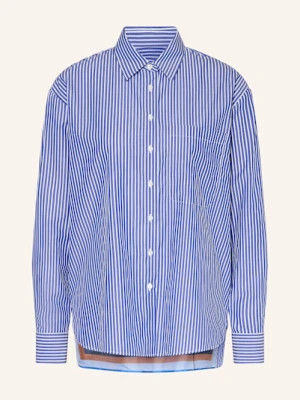 Robert Friedman Koszula Z Mieszanki Materiałów blau