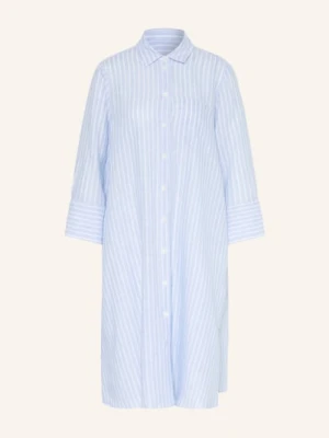 Robert Friedman Lniana Sukienka Koszulowa Z Rękawami 3/4 blau