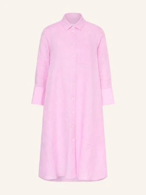 Robert Friedman Sukienka Koszulowa Z Lnu pink