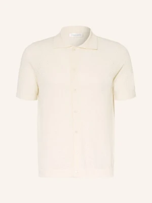 Roberto Collina Bluzka Z Dzianiny Slim Fit weiss