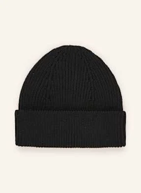 Roberto Collina Czapka Z Wełny Merino schwarz