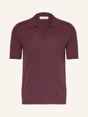 Roberto Collina Dzianinowa Koszulka Polo rot