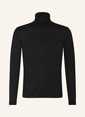 Roberto Collina Golf Z Wełny Merino schwarz