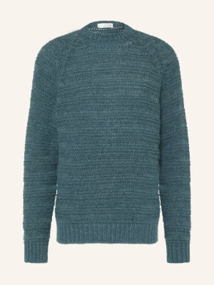 Roberto Collina Sweter Girocollo Z Alpaki blau PETROL