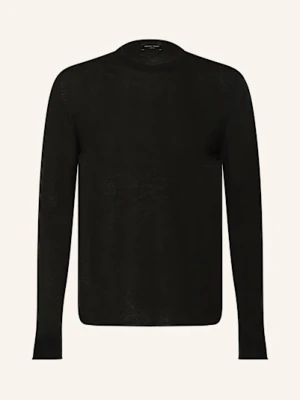 Roberto Collina Sweter Z Dodatkiem Kaszmiru schwarz