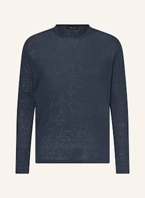 Roberto Collina Sweter Z Lnu blau