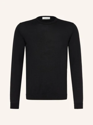 Roberto Collina Sweter Z Wełny Merynosowej schwarz CZARNY