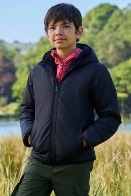 Robin — kurtka dziecięca wodoodporna z podszewką typu Borg - Black Mountain Warehouse