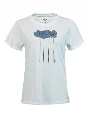 ROCK EXPERIENCE Koszulka funkcyjna Blumen" w kolorze błękitnym rozmiar: 44
