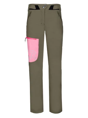 ROCK EXPERIENCE Spodnie funkcyjne "Bongo Talker" w kolorze oliwkowo-różowym rozmiar: L