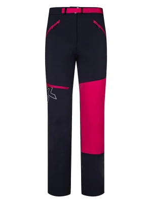 ROCK EXPERIENCE Spodnie funkcyjne "Tongass" w kolorze granatowo-różowym rozmiar: L