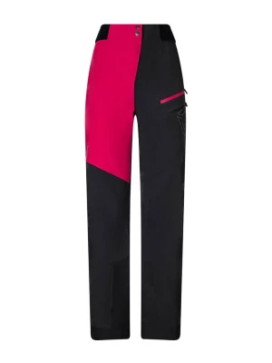 ROCK EXPERIENCE Spodnie narciarskie "Alaska" w kolorze czarno-czerwonym rozmiar: L