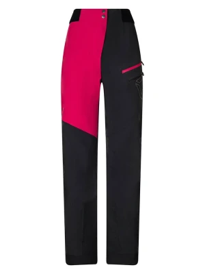 ROCK EXPERIENCE Spodnie narciarskie "Alaska" w kolorze czarno-czerwonym rozmiar: M