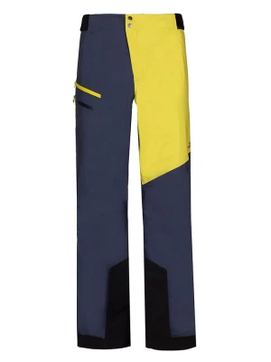 ROCK EXPERIENCE Spodnie narciarskie "Alaska" w kolorze żółto-granatowym rozmiar: XL
