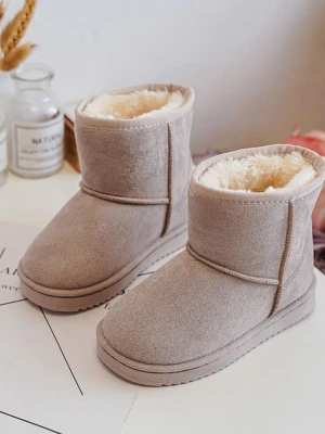 Rock & Joy Botki zimowe w kolorze beżowym rozmiar: 27