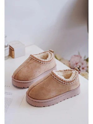 Rock & Joy Botki zimowe w kolorze beżowym rozmiar: 26